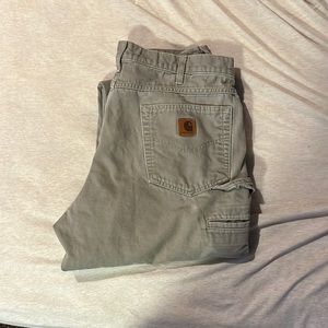 Carhartt tan/brown 34x34 carpenter pants